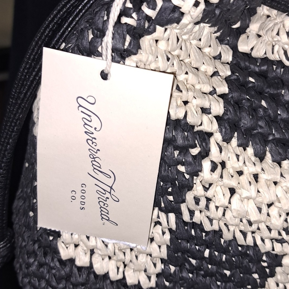 Crossbody Bag - Universal Thread Black: Knit, Unstructured, Paper & Straw - Picture 5 of 7